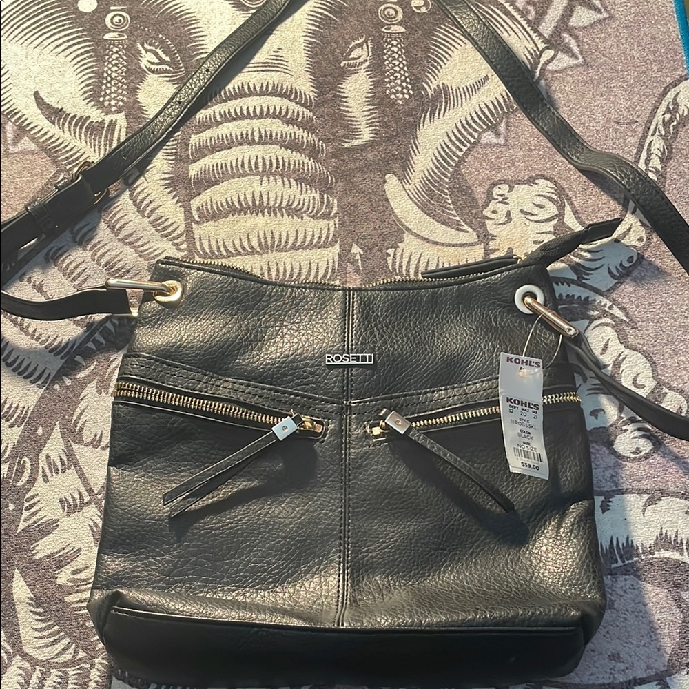 Rosetti Black Crossbody Bag